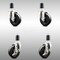 Service Caster 4 Inch 316SS Soft Rubber Swivel 1-1/2 Inch Expanding Stem Caster Brake SCC, 2PK SCC-SS316EX20S414-SRS-2-TLB-2-112 - alternate 1